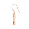 Plated Sterling Silver Infinity Dangle Earrings