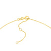 White Enamel Sideways Cross Necklace