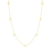 Open Disc Stations Adjustable Necklace