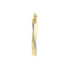 Round and Twisted Diamond Cut Hoops