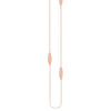 Sterling Silver Marquise Station Long Necklace