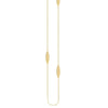 Sterling Silver Marquise Station Long Necklace