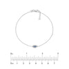 Mini CZ Evil Eye Adjustable Bracelet