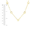 Adjustable Fancy Circle Station Necklace