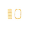 Ribbed Mini Hoop Earrings