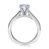 14K White Gold Round Diamond Engagement Ring