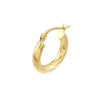 Twisted Tube Mini Hoop Earrings