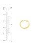 Square DC Design Round Hoop Earring