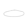 Sterling Silver 2.1mm Round Box Chain with Pear Lobster Lock