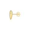 Polished Puff Heart Earrings