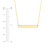 Mini Bar Necklace with Paw Cutouts