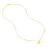 Flat Tilted Heart Engravable Necklace