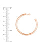 4mm x 50mm Tube Hoop Earrings