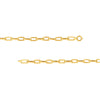 Flat Polished Oval Link Bracelet