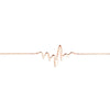 Heartbeat on Chain Adjustable Bracelet