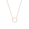 Open Wire Circle Adjustable Necklace
