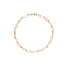 3.80mm Hollow Paper Clip Chain with Pear Lock