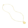 Engravable Beaded Disc Medallion Necklace