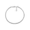 Sterling Silver Diamond-Cut Beads Adjustable Bracelet