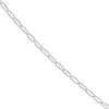 1.30mm Paper Clip Chain with Pear Shape Lobster Lock