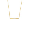 Diamond Bezels and Bars Adjustable Necklace