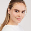 Large Neon Yellow Enamel Round Twist Hoops