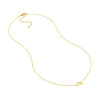 Plated Sterling Silver Mini CZ Dolphin Necklace