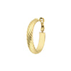 Textured Hoop Earrings with Omega Back