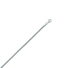 Sterling Silver 2.1mm Round Box Chain with Pear Lobster Lock