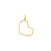 Tilted Open Heart Pendant with 1pt Diamond