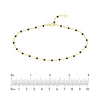 Black Enamel Bead Piatto Chain