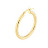 3mm x 30mm Polished Hoop Earrings
