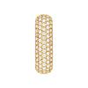 5 Row Pave Diamond Paper Clip Earrings (1-1/2tcw)