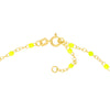 Neon Yellow Enamel Bead Piatto Chain