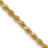 10K 2.25mm Diamond-Cut Rope Chain