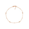 Diamond Marquise Bezels and Beads Bracelet