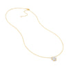 Diamond Pave Round Pendant Necklace