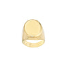 Engravable Oval Signet Ring