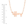 6mm Doodle Nameplate Paper Clip Necklace