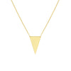 Spear Tip Necklace in Plated Sterling Silver