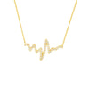 CZ Heartbeat Adjustable Necklace