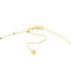 Turq Enamel Stations Saturn Chain Choker