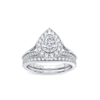14K WG 0.96CT Diamond Bridal Ring