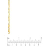 3.2mm Two-Tone Pave Figaro Chain with Lobster Lock