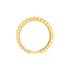 Ribbed Wide Band Ring