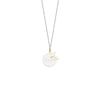 Sterling Silver Faith Disc Necklace with Cross