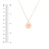 Aquarius Organic Disc Pendant Necklace