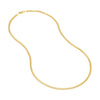 2.6mm Hollow Round Box Chain with Lobster Lock