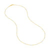 Two-tone Singapore Flat Saturn Chain