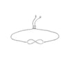 Sterling Silver Infinity Symbol Bolo Bracelet